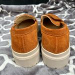 Portland leather Co Patina chunky Zoe Penny loafers in fawn suede size 10.5 Tan Photo 7