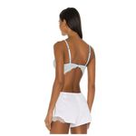 Free People Lucia Iight Blue Underwire Bralette 34B Scalloped lace floral Photo 2