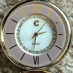 C brand women’s‎ vintage pastel rose/ gold tone crystal adjustable watch Pink Photo 4