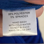 NWT Emprada Kat Royal Blue Mesh Off Shoulder Dress Size Medium Photo 6