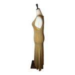 ZARA  Knit Tan Scoop Neck Maxi Slip‎ Lined Tank Dress Size L Photo 6