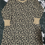 Alison Andrews Cheetah print sweater dress Tan Size undefined Photo 0