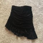 ZARA New velvet asymmetrical mini skirt, size medium Photo 7