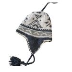 VINTAGE RW & Co. Fleece Lined Wool Earflap Beanie Gray Photo 1