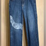 Old Navy Women's Casual Streetwear High-Rise WIDE-LEG DK NICKY Blue Jeans|Size:6 Photo 2