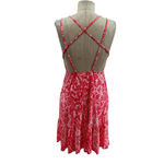 Maaji  Blooming Wild Short Beach Dress Snake Print Red Pink Size Small‎ Photo 8