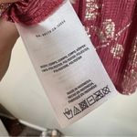 Anthropologie Feather Bone Pink Gold Metallic Print Halter Blouse Womens L Tank Photo 5