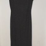 See You Monday Grey Slit Body Midi Dress Photo 4