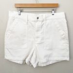 J. CREW | NWT Utility White Denim Short Square Pockets | Size 33, 16 Photo 0