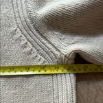 J.Crew Vintage Jacket Women's XL Beige Sweater Lambswool Hoodie Full Zip Photo 7