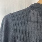 Charter Club  Gray Long Sleeve Ribbed Knit Open Front Sweater 0X Photo 2