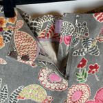 Michelle‎ Farmer Floral Print Shorts Size 2 Gray Colorful USA Made Cotton Photo 7