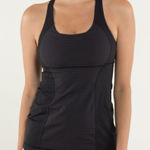 Lululemon Energy Tank Hyper Stripe Black / Black Sz 6? Photo 0