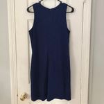 Gianni Bini  Navy Blue Sleeveless Sheath‎ Dress Women’s Medium Neon Embroidery Photo 3
