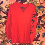 Red Longsleeve Lurking Class Graphic Tee Photo 0