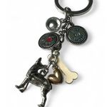 Boxer Dog Lover Keychain Charm Key Ring Food Bowl Charm I Love My Best In Show Silver Photo 1