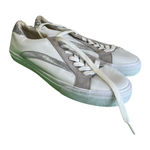 Madewell  Leather Sneakers White Gray Low Top Casual Shoes Sz 9 Photo 0