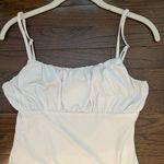 Princess Polly  White Ruched Bodysuit Photo 1