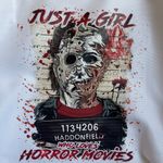 Halloween Horror Reusable White Tote Bag 13.5x13.5x4 NEW Photo 1