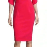 Black Halo  Petal Sleeve Dress in Chic Red,‎ Size 8 Photo 0