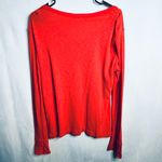 Kenar  Orange V-Neck Long Sleeve Shirt XL Photo 1