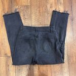 PacSun  Jeans Women 26 Black Washed Denim High Rise Straigt Distressed Button Fly Photo 4