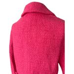 Vintage 1960s Pink Double Breasted Wool Woven Coat Women's XS/S Notch Collar Photo 5