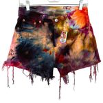Levi's Multicolor Tie-Dye Jean Shorts 28 Photo 3