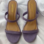 Bamboo  Purple 2.5 inch Slip On Heels Size 6 Photo 1
