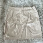 SheIn Cream leather skirt Photo 1