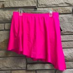 Torrid High Rise Mid Length Side Tie Swim Skirt With Brief Pink Glo 1x NWT Photo 4