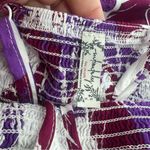 Free People  Intimately Heat Wave Smocked floral
Maxi Dress purple ruffle sz M Photo 4