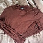 Vestique  crop long sleeve top Pointelle  Photo 1