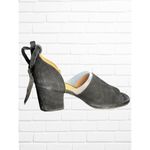 Fly London Women's Size 38 D'Orsay Block Heels Black Suede Ankle Lace Tie Up Photo 3