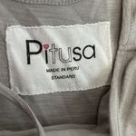 Pitusa Pom Pom Necklace Maxi Dress Cover Up Gray Size undefined Photo 7