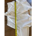 Cara Cara Rumson Top White Button Down Blouse with Tie Front Size Large Photo 6
