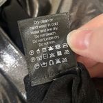 Norma Kamali Anthro gunmetal pencil pants metallized shiny disco size L Photo 8