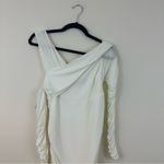 Club L London White Ruched Maternity Midi Dress Size 6 Women's Photo 2