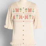 Modcloth EUC ModClothFanciful Flutter-By Short Sleeve Cardigan Sz 4X Photo 0