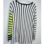 Renuar black white green summer weight sweater boutique ModCloth collectif small Photo 5