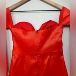 Lovers + Friends  Aylah Red Long Sleeve Strapless Mini Dress size Medium Photo 11