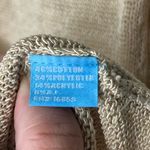 J. McLaughlin  Women’s Tan V-Neck Mesh Knit Sweater Size XS Photo 5