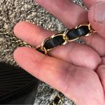 Daniella Bag Vintage Black Vegan Leather Quilted Crossbody Chain‎ Purse Photo 14