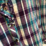 Bit & Bridle  Flannel Button Up Shirt Women’s Size L Photo 9
