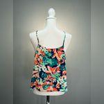 Lush Clothing Navy Lush Floral Knotted Front Tank Size L EUC Photo 1