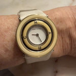 Marc by Marc Jacobs  Retro Leather Watch – Rotating Logo Dial Photo 0