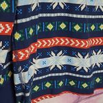 HANNA ANDERSSON WOMENS HOLIDAY LONG JOHN PAJAMA TOP SCANDI SNOWFLAKE FAIRISLE L Blue Size L Photo 6