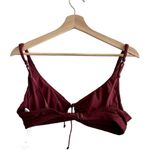 ANDIE Swim The Crete Bikini Top Syrah Scallop Crochet S NWT Photo 2