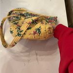 Fun vintage vera bradley quilt tote yellow with bow details Photo 4