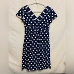 Boden USA Boden Regatta Navy White Polka Dots Dress Size 2P Photo 4